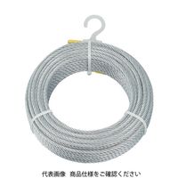 トラスコ中山 TRUSCO メッキ付ワイヤーロープ Φ9mmX20m CWM-9S20 1巻
