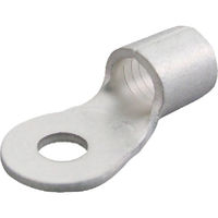 ニチフ 裸圧着端子 R形(100P) より線16.78~26.66 外寸16.5mm スタッド径6.4mm R 22-6（直送品）