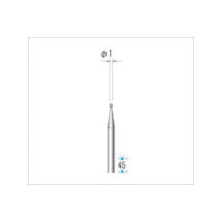 ナカニシ 電着ダイヤモンドバー 球型 φ1×軸φ2.34 #130 11204 1本 475-8790（直送品）