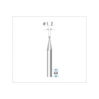 ナカニシ 電着CBNバー 球型 φ1.2×軸φ3 #140 12322 1本 475-9958（直送品）