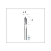 ナカニシ 電着ダイヤモンドバー 刃径4mm 12353 1本 476-0182（直送品）