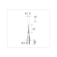 ナカニシ 電着ダイヤモンドバー 刃径1.8mm 12401 1本 476-0263（直送品）