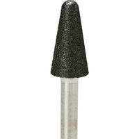 ナカニシ 電着ダイヤモンドバー テーパー先丸型 φ13×25×軸φ6 #120 13301 1本 476-1219（直送品）