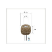 ナカニシ ファイバーサンダー 5本入 φ15×10×軸φ3 #120 48691 1パック(5本) 476-7951（直送品）