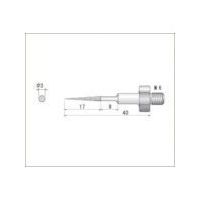 ナカニシ 電着ダイヤモンドヤスリ 先細丸(テーパー)型 3×3×17 #600 60183 1本 477-2229（直送品）