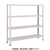 TRUSCO スチールラック 軽量棚 中棚ボルトレス型1200X300X1200 4段 ネオグレー L44V-14 NG 1台(1個)（直送品）