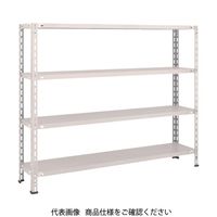 TRUSCO スチールラック 軽量棚 中棚ボルトレス型1500X300X1200 4段 ネオグレー L45V-14 NG 1台(1個)（直送品）