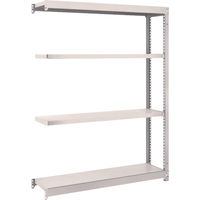 TRUSCO スチールラック M1.5型軽中量棚 1160×295×H1500 4段連結 ネオグレー M1.5-5434B NG（直送品）