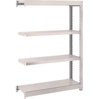 TRUSCO スチールラック M1.5型軽中量棚 860×295×H1200 4段連結 ネオグレー M1.5-4334B NG（直送品）
