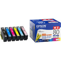 セイコーエプソン インクジェットカートリッジ IC6CL80 1パック（6色入）（わけあり品）