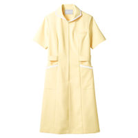 住商モンブラン ナースワンピース（半袖） 医療白衣 コーラル/白 LL 73-1978（直送品）