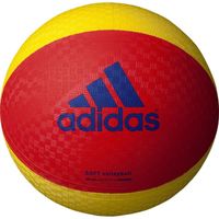 アディダス(adidas) ソフトバレーボール 赤×黄 AVSRY 2個（直送品）