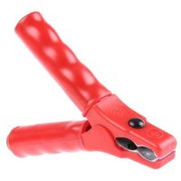 Schutzinger PZA 7524 / RT わに口クリップ 32A 25mm， 赤 1個（直送品）