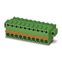 Phoenix Contact 基板用端子台， FKCT 2.5/ 6ーSTFシリーズ， 5mmピッチ ， 6極， 緑 1909443（直送品）