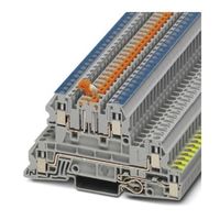 Phoenix Contact 接地端子台 スクリュー UTI 2.5ーPE/L/NTBシリーズ， 24A， 3076032 1箱(50個)（直送品）