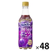 アサヒ飲料 Welch's（ウェルチ）1房分のぶどうスパークリング 450ml 1セット（48本）