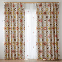 スミノエ PEANUTS セミオーダー カーテン コーストライフ 1800×2250mm レッド 1セット(2枚入)（直送品）