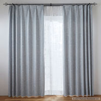 スミノエ PEANUTS セミオーダー カーテン シティースケープ 3000×1450mm ライトブルー 1セット(2枚入)（直送品）