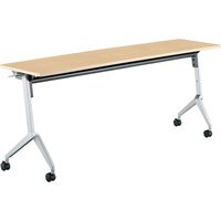 【組立設置込】コクヨ 会議用フラップテーブル リーフライン 幕板無棚付 幅1800×奥行450mm KT-S1200MT1N3 1台（直送品）