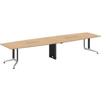 【組立設置込】コクヨ WT-400 抗菌 ボート形 配線カバー 幅4000×奥行1200mm W40-BW4012PV-PMU11 1台（直送品）