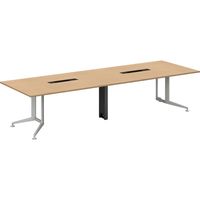 【組立設置込】コクヨ WT-400 抗菌 角形 コンセント 幅3200×奥行1200mm W40-KP3212CV-S1U11 1台（直送品）