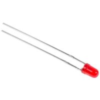 LED， 赤， スルーホール実装， 3 mm 砲弾型 (Tー1)， Lー7104SRDーJ4 1ロット(25個)（直送品）