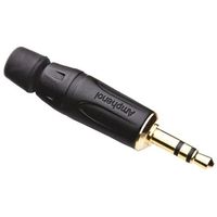 Amphenol フォーンコネクタ 3.5 mm ケーブルマウント ステレオ KS3