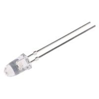 ビシェイ Vishay LED， 赤， スルーホール実装， 5 mm (Tー1 3/4)， TLCR5800 1ロット(20個)（直送品）