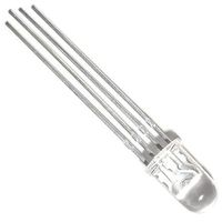 LED， RGB， スルーホール実装， 5 mm (Tー1 3/4)， Lー154A4SUREQBFZGEC 1ロット(5個)（直送品）