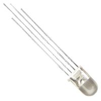 LED， RGB， スルーホール実装， 5 mm (Tー1 3/4)， Lー154A4SURKQBDZGW 1ロット(5個)（直送品）