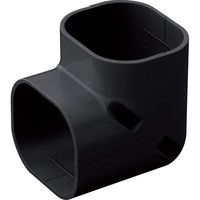 因幡電機産業 (INABA) 配管保護資材 立面コーナー90° 黒 1セット（10個入）