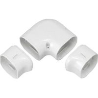 因幡電機産業 ひねり90°エルボ LDNー70 白 LDN-70-W 1セット(5個)（直送品）