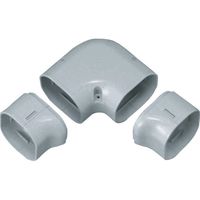 因幡電機産業 ひねり90°エルボ LDNー70 灰 LDN-70-G 1セット(5個)（直送品）