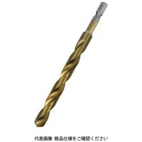 藤原産業 SK11 六角軸Tin鉄ドリル 普通 9.5mm 1セット(4個)（直送品）