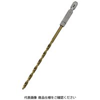 藤原産業 SK11 六角軸Tin鉄ドリル 微長 3.8mm 1セット(4個)（直送品）