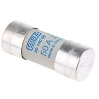 SIBA (シバ) 管ヒューズ 50A 22.2 x 58mm 700V ac 50ー140ー06/50A 1個（直送品）