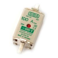 SIBA ヒューズリンク， 100A， 690V 20-209-08/100A 1ロット(3個)（直送品）