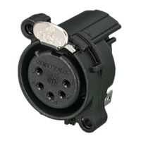 Neutrik XLRコネクタ メス 5極 ストレート PCBマウント RSNC5FAHーD 金めっき 1個（直送品）