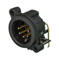 Neutrik XLRコネクタ オス 5極 ライトアングル PCBマウント RSNC5MAH 金めっき 1個（直送品）