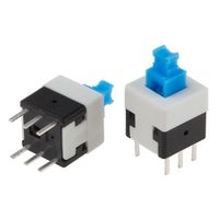 押しボタンスイッチ， モーメンタリ， PCB， 双極双投(DPDT)， MPSAー22E08ー0150 1ロット(5個)（直送品）