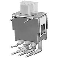 knitterーswitch スライドスイッチ 双極双投(DPDT) 50 mA @ 48 V ac/dc ASE 2 E-RA 1個（直送品）