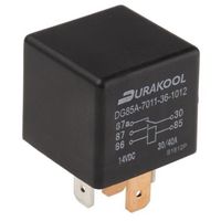 Durakool リレー 12V dc， 1c接点 プラグイン タイプ DG85A-7011-36-1012 1個（直送品）
