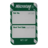 日本ブレイディ マイクロタグ Brady 緑地に白 言語:英語 MIC-MTI-GP-GN-20 1袋(20個)（直送品）