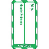 日本ブレイディ ナノタグ Brady 緑地に白 言語:ドイツ語 NAN-DE-NAN-GP-GN-20 1袋(20個)（直送品）
