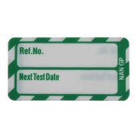 日本ブレイディ ナノタグ Brady 緑地に白 言語:英語 833306 1袋(20個)（直送品）