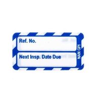 日本ブレイディ ナノタグ Brady 青地に白 言語:英語 NAN-NAN-GPI-BL-20 1袋(20個)（直送品）