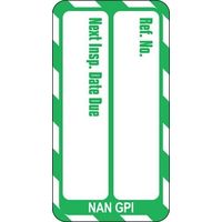 日本ブレイディ ナノタグ Brady 緑地に白 言語:英語 NAN-NAN-GPI-GN-20 1袋(20個)（直送品）