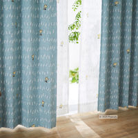 スミノエ PEANUTS セミオーダー カーテン チャットウェイ 2700×1900mm ブルー 1セット(2枚入)（直送品）