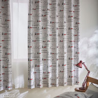 スミノエ PEANUTS セミオーダー カーテン シュローダー＆ピアノ 2600×1700mm グレー 1セット(2枚入)（直送品）