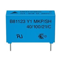 EPCOS フィルムコンデンサ，3 kV dc， 500 V ac，1nF，±20% B81123C1102M000 1ロット(10個)（直送品）